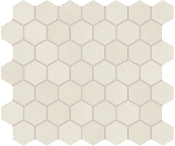 Marazzi Moroccan Concrete 1.5" Hexagon 10" x 12" Ceramic Mosaic