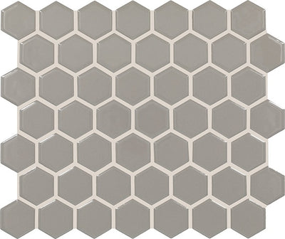 American Olean Color Story Mosaic 1.5" Hexagon 12" x 12" Ceramic Mosaic