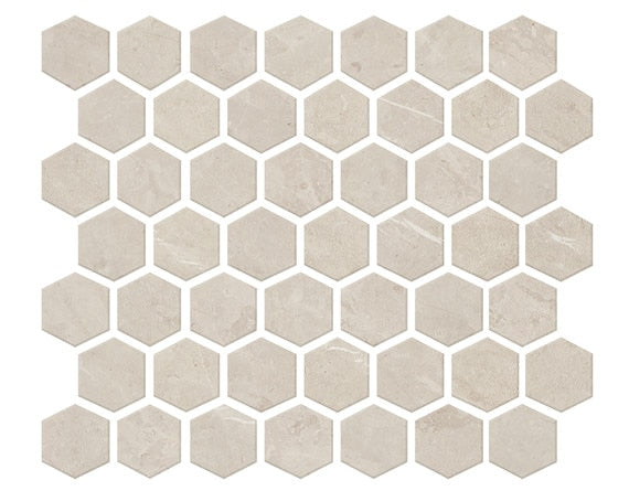 Daltile Prime 1.5 x 1.5 Hexagon 12" x 14" Ceramic Mosaic