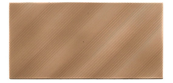 American Olean Refined Metals Wave 2" x 8" Metal Tile