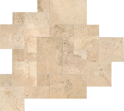 American Olean Travertine Versaille Pattern RW x RL Travertine Tile