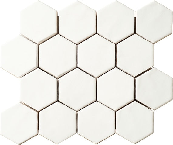 Marazzi Artistic Reflections 3 x 3 Hexagon 12" x 14" Ceramic Mosaic