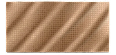 American Olean Refined Metals Wave 4" x 8" Metal Tile