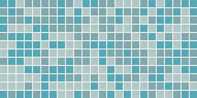 American Olean Unglazed Mosaics 1 x 1 Blend 12" x 24" Porcelain Mosaic