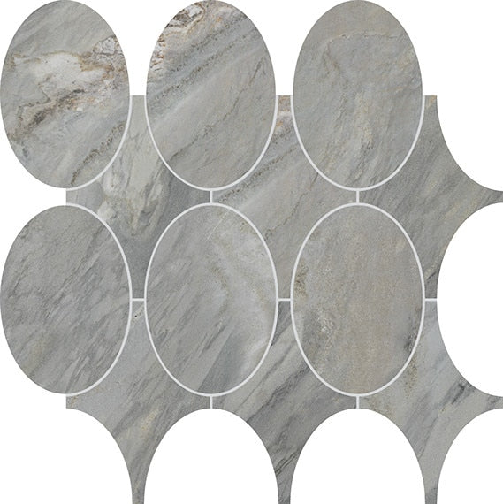 Marazzi Savoir Oval Dot 14" x 14" Porcelain Mosaic