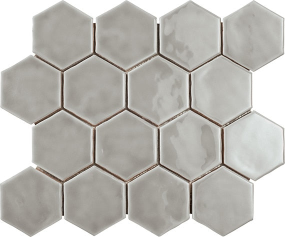 Marazzi Artistic Reflections 3 x 3 Hexagon 12" x 14" Ceramic Mosaic