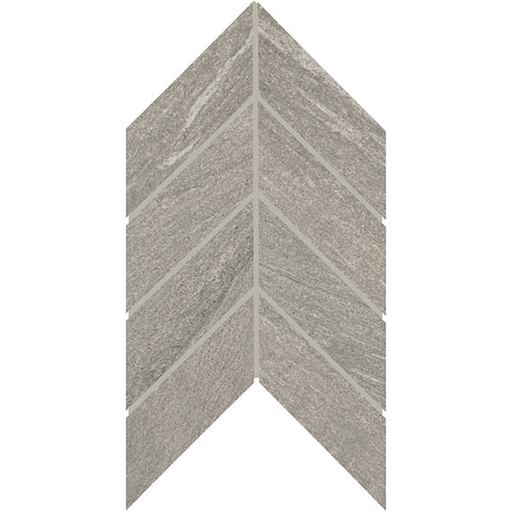 American Olean Montesano 2 x 5 Chevron 7" x 14" Porcelain Mosaic