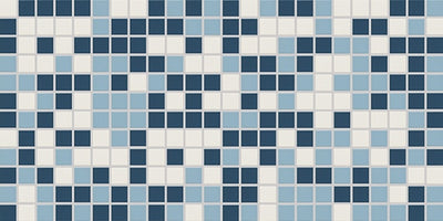 American Olean Unglazed Mosaics 1 x 1 Blend 12" x 24" Porcelain Mosaic