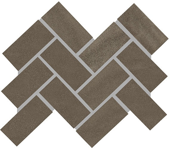 Marazzi Artezen 2 x 4 Herringbone 12" x 14" Ceramic Mosaic