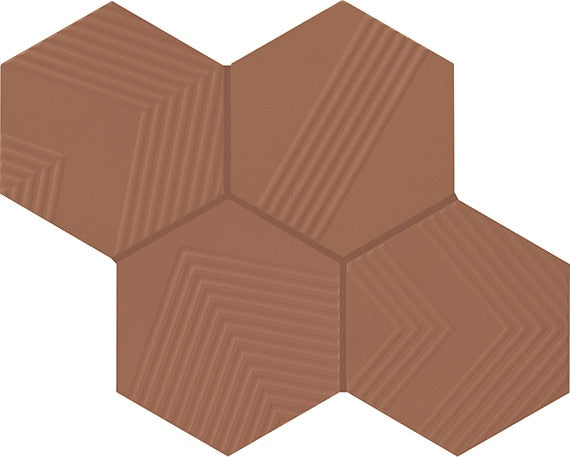 Marazzi Rhyme And Reason Ripple Hexagon 4" x 5" Ceramic Tile