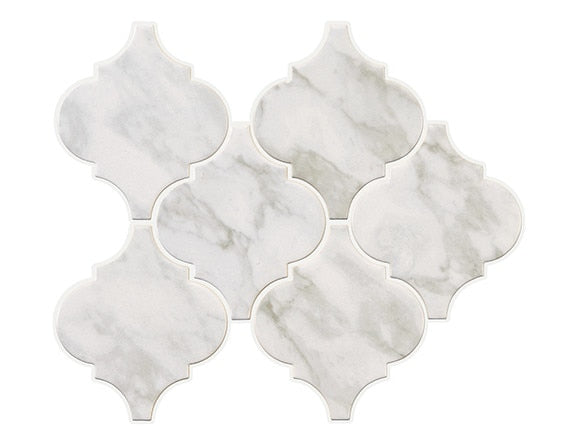 Marazzi Marble Obsession 6" Arabesque 5.25" x 6" Arabescato Ceramic Tile