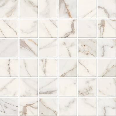 Marazzi Marble Obsession 2 x 2 Straight Joint 11" x 12" Ceramic Mosaic