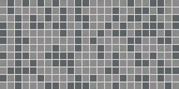 American Olean Unglazed Mosaics 1 x 1 Blend 12" x 24" Porcelain Mosaic