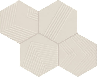 Marazzi Rhyme And Reason Ripple Hexagon 4" x 5" Ceramic Tile