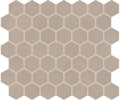 Marazzi Moroccan Concrete 1.5" Hexagon 10" x 12" Ceramic Mosaic