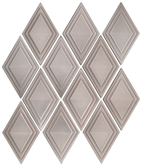 Marazzi Geometal 2 x 5 Harlequin 12" x 14" Metal Mosaic