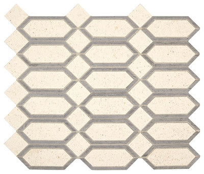 Marazzi Castellina Linear Hexagon 13" x 15" Natural Stone Mosaic