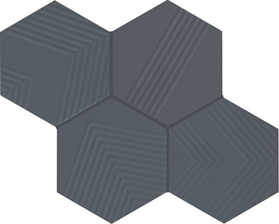 Marazzi Rhyme And Reason Ripple Hexagon 4" x 5" Ceramic Tile