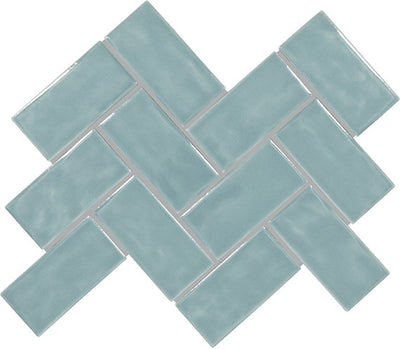 Marazzi Artezen 2 x 4 Herringbone 12" x 14" Ceramic Mosaic