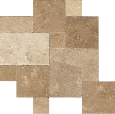 American Olean Travertine Versaille Pattern RW x RL Travertine Tile