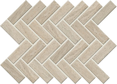 American Olean Sunset Falls 1 x 3 Herringbone 9" x 12" Ceramic Mosaic