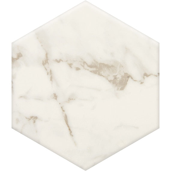 Marazzi Marble Obsession Hex 7.88" x 9.13" Ceramic Tile