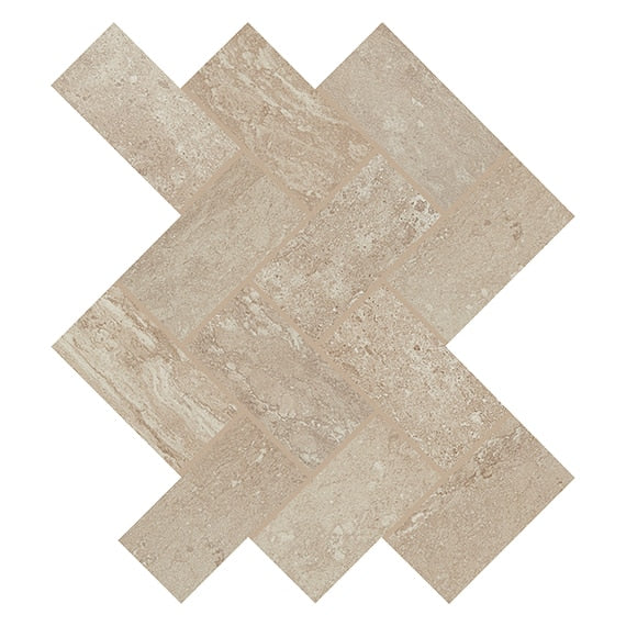 Daltile Advantage 2 x 4 Herringbone 12" x 14" Ceramic Mosaic