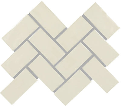 Marazzi Artezen 2 x 4 Herringbone 12" x 14" Ceramic Mosaic