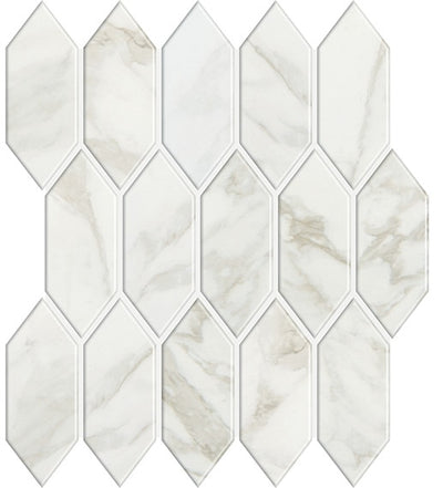 Marazzi Marble Obsession 2 x 5 Picket 11" x 12" Ceramic Mosaic