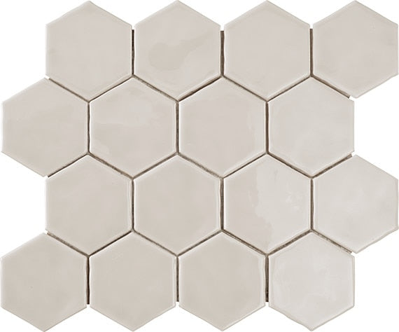 Marazzi Artistic Reflections 3 x 3 Hexagon 12" x 14" Ceramic Mosaic