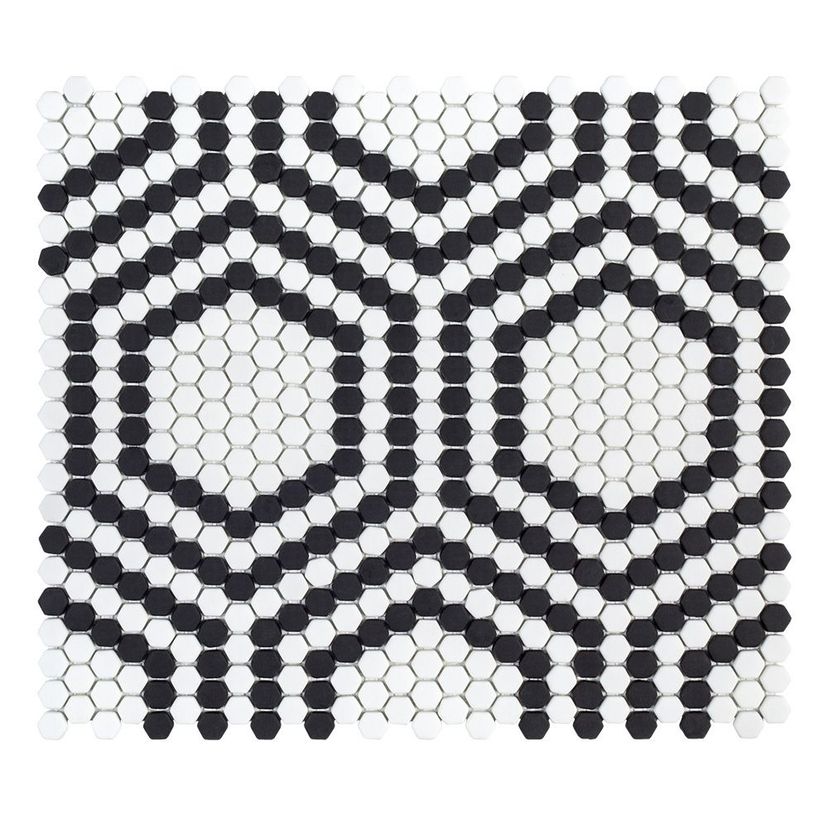 Jeffrey Court The Press Union 13.25" x 15.38" Glass Mosaic