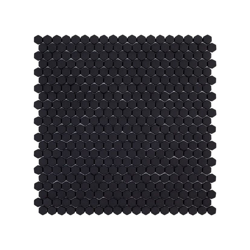 Jeffrey Court The Press Hexagon 12" x 12" Glass Mosaic