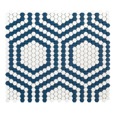 Jeffrey Court The Press Union 13.25" x 15.38" Glass Mosaic