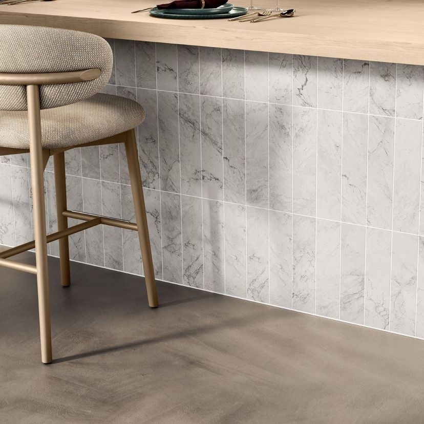 Jeffrey Court Classic Statuario 3" x 12" Marble Tile