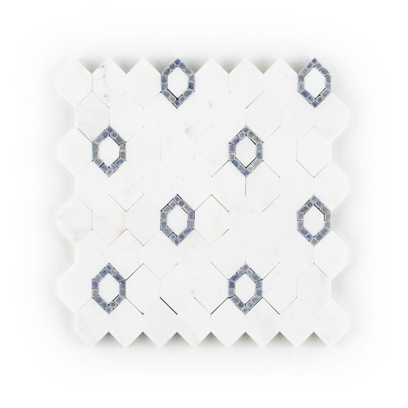 Jeffrey Court Park Place Perry Avenue 8" x 8" Marble Mosaic