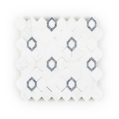 Jeffrey Court Park Place Perry Avenue 8" x 8" Marble Mosaic
