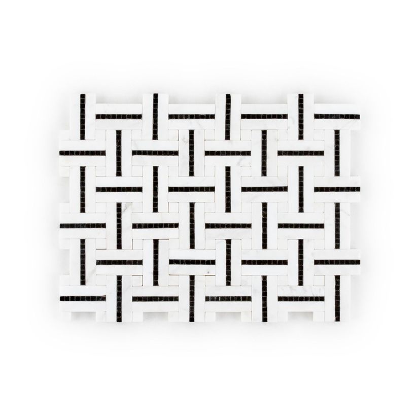 Jeffrey Court Park Place 8.25" x 11" Marble Mosaic