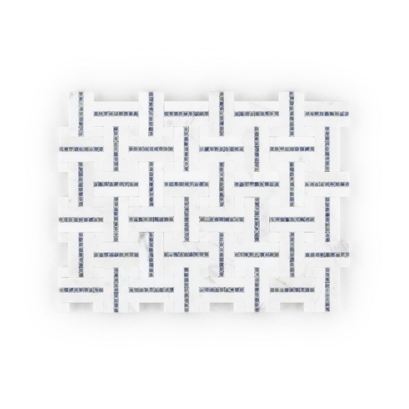Jeffrey Court Park Place 8.25" x 11" Marble Mosaic