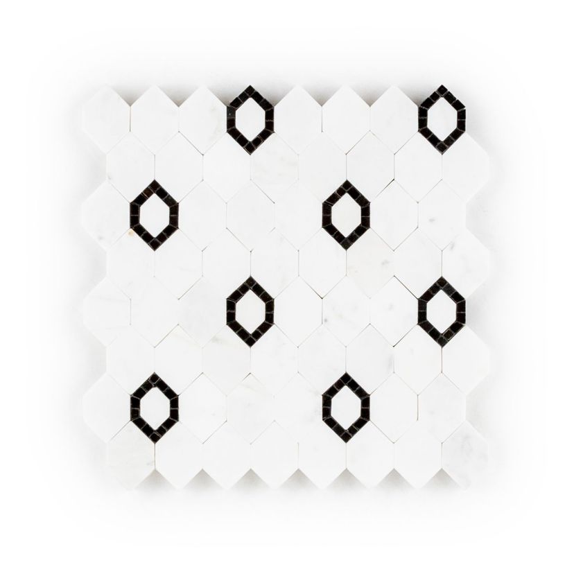Jeffrey Court Park Place Perry Avenue 8" x 8" Marble Mosaic