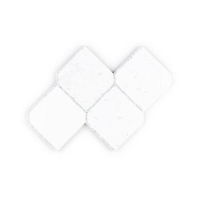 Jeffrey Court Park Place Diamond 9.13" x 13.25" Marble Mosaic