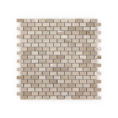 Jeffrey Court Park Place Brick 12" x 12" Marble Mosaic