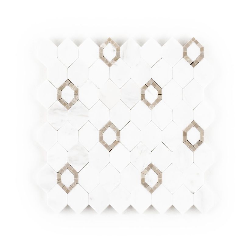 Jeffrey Court Park Place Perry Avenue 8" x 8" Marble Mosaic