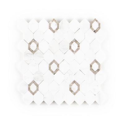 Jeffrey Court Park Place Perry Avenue 8" x 8" Marble Mosaic