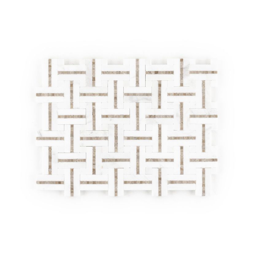 Jeffrey Court Park Place 8.25" x 11" Marble Mosaic