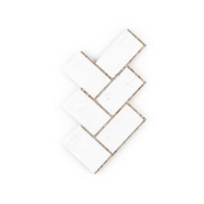 Jeffrey Court Park Place Gapstow 5.88" x 10" Marble Mosaic