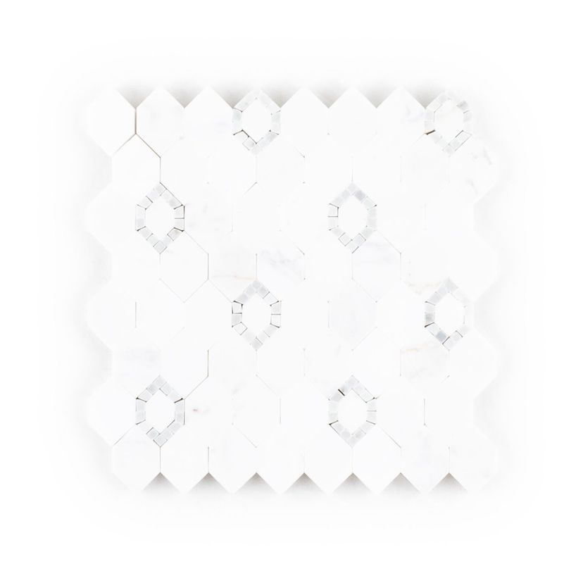 Jeffrey Court Park Place Perry Avenue 8" x 8" Marble Mosaic