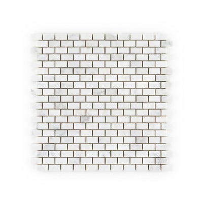 Jeffrey Court Park Place Brick 12" x 12" Marble Mosaic