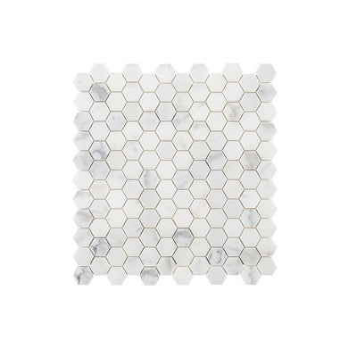 Jeffrey Court Rotunda 1" Hexagon 10.5" x 11" Marble Mosaic