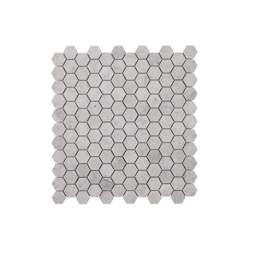 Jeffrey Court Rotunda 1" Hexagon 10.5" x 11" Limestone Mosaic