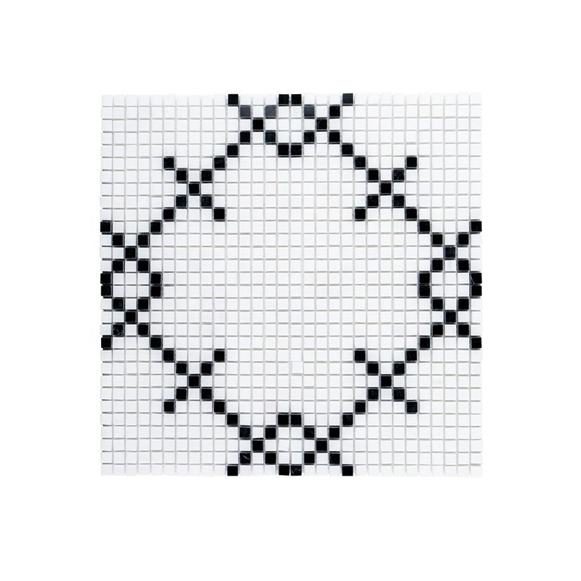 Jeffrey Court Rotunda Augusta 12.63" x 12.63" Marble Mosaic